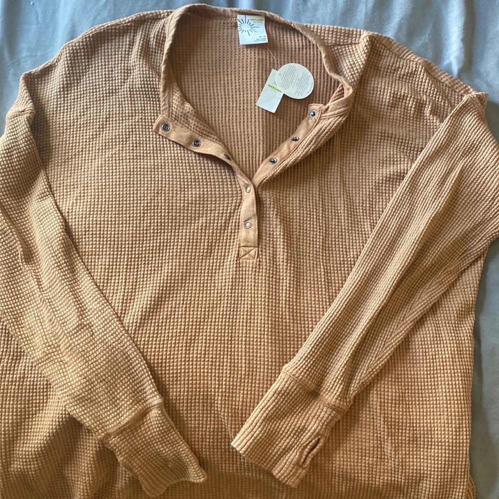 Oversized button up top American eagle size medium